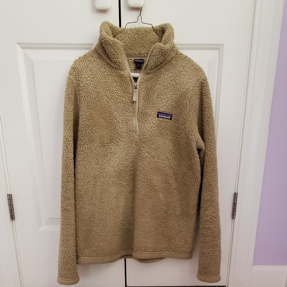 Patagonia Los Gatos Quarter-Zip Fleece Pullover El Cap Khaki L